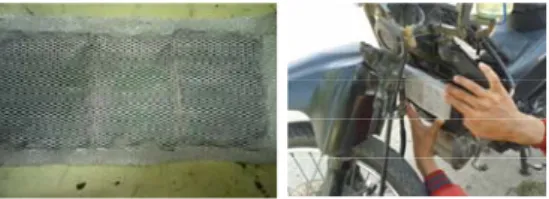 Gambar 2. Rangkaian pelet pada filter  udara  motor 