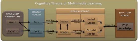 Gambar  1.5. Teori kognitif multimedia learning 