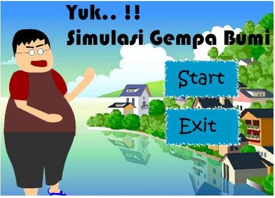 Gambar 4.3. Simulasi gempa bumi 