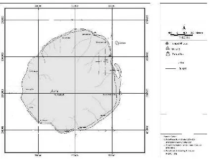 Gambar 1.   Peta Pulau Sebesi, Lampung Selatan