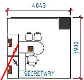 Gambar 4    Ruang Kerja Sekretaris 