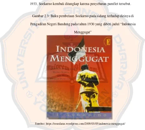 Gambar 2.3: Buku pembelaan Soekarno pada sidang terhadap dirinya di 