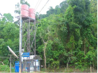 Figure 3. A small reservoir at Village 1 waterfall  