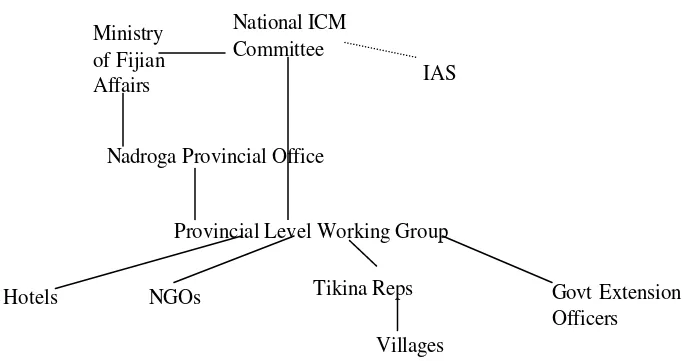 Figure 2. Fiji ICM Initiative Institutional Structure