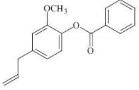 Gambar 8. Struktur benzoil eugenol (Taveira, Oliveira, Filho, and Braga, 2005) 