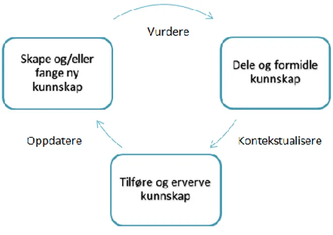 Figur 4 Integrerte kunnskapssyklusen (Dalkir (2005) referert i Ekambaram 2008, 47) 