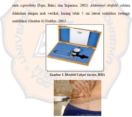 Gambar 3. Skinfold Caliper (Assist, 2011) 