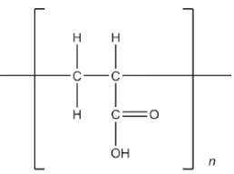 Gambar 4. Monomer asam akrilat dari polimer carbomer (Rowe, 2006). 