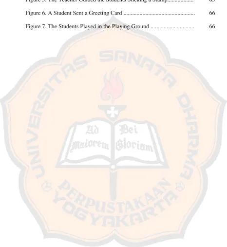 Figure 5. The Teacher Guided the Students Sticking a Stamp.................. 