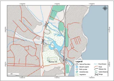 Figure 7: Land use/ land cover scenario around Butuah lagoon in 2010.   