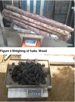 Figure 4 Weighing of fuels. Wood 