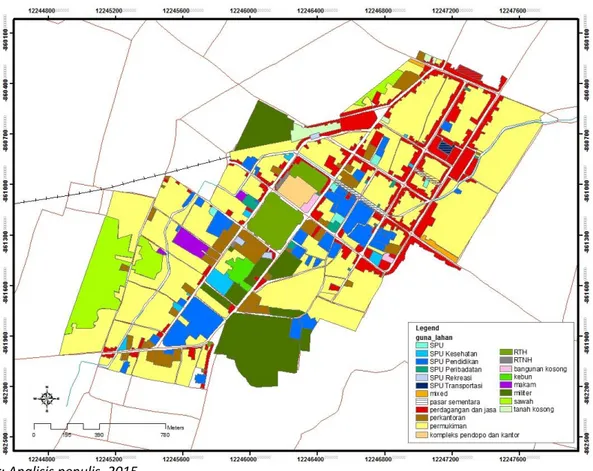 Gambar 4. Peta Tata Guna Lahan Pusat Kota Purworejo  