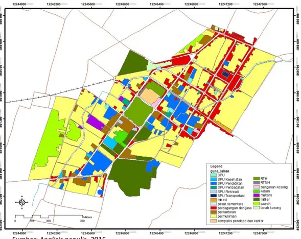 Gambar 2. Peta Tata Guna Lahan Pusat Kota Purworejo  