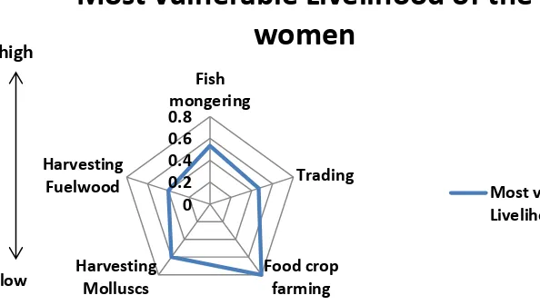 Figure 10 Most vulnerable livelihoods of women in Sanwoma 