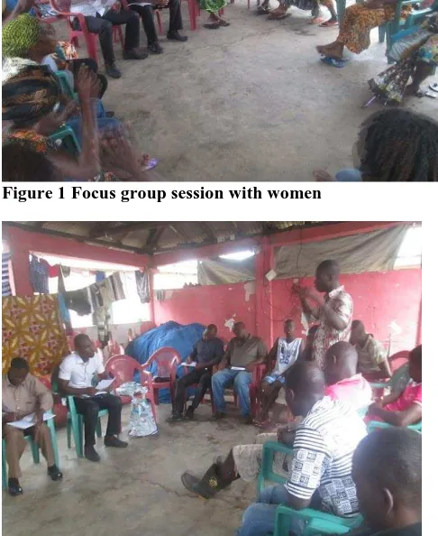 Figure 1 Focus group session with women 