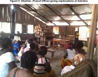 Figure 9  Stephen- Project Officer giving explanations at Ankobra 