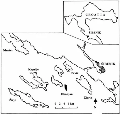 Fig. 1. Geographical position of the island of Obonjan