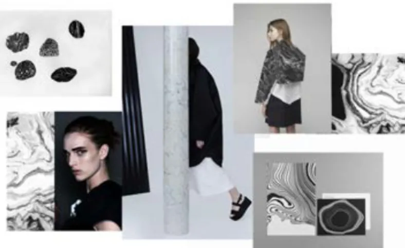Gambar 2.2 Image Board 2 “Monochromatic Juxtaposition” 