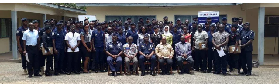 Figure 3 participants of at the fisheries enforcement Orientation Training in UCC, Cape-Coast 