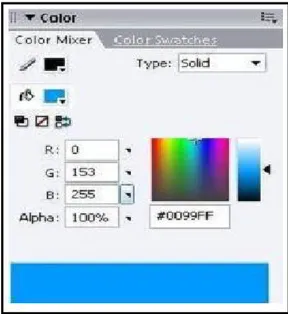 Gambar 2.9 Panel Color Mixer  6)  Panel Color  Swatches. 