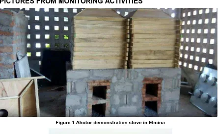 Figure 1 Ahotor demonstration stove in Elmina 