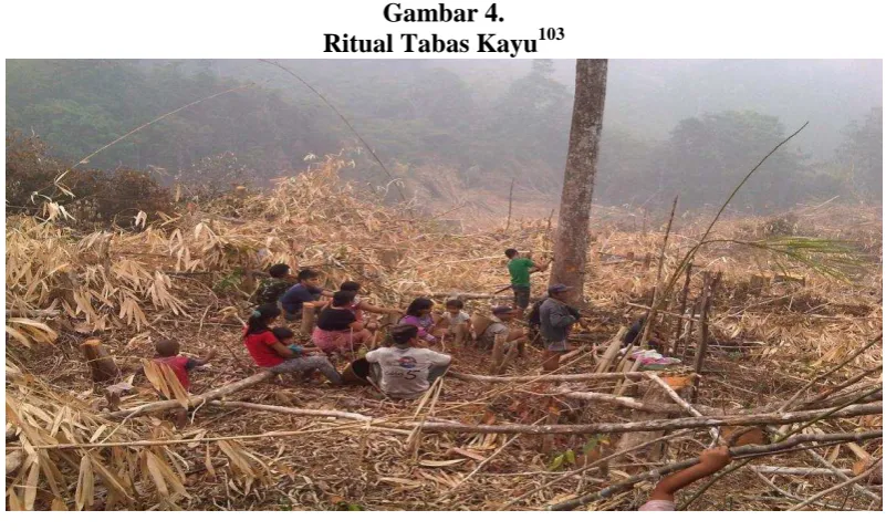 Gambar 4. Ritual Tabas Kayu