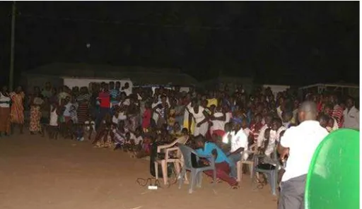 Figure 7. Cross-section of participants during IUU  video screening sessions in Volta region  
