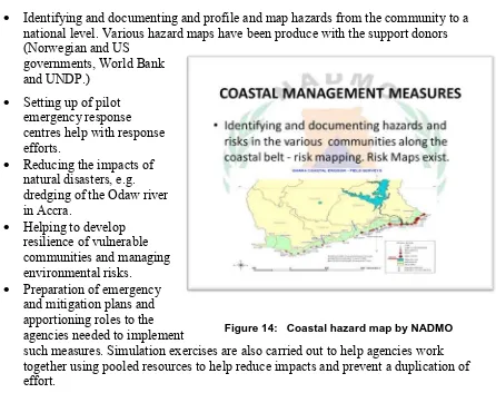 Figure 14:   Coastal hazard map by NADMO 