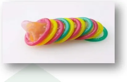 Gambar 1. alat kontrasepsi kondom  pria. (jatim.bkkbn.go.id) 