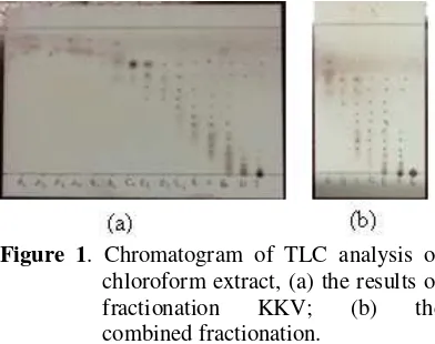 Figure 1. Chromatogram of TLC analysis of 