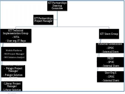 Figure 6: Ghana Fisheries ICT Project Governance Structure 