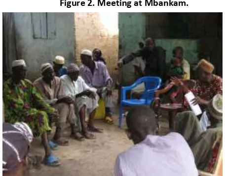 Figure 2. Meeting at Mbankam.  