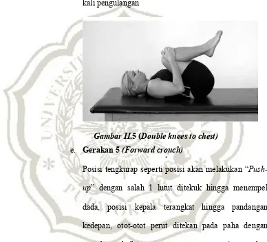 Gambar II.5 (Double knees to chest) 
