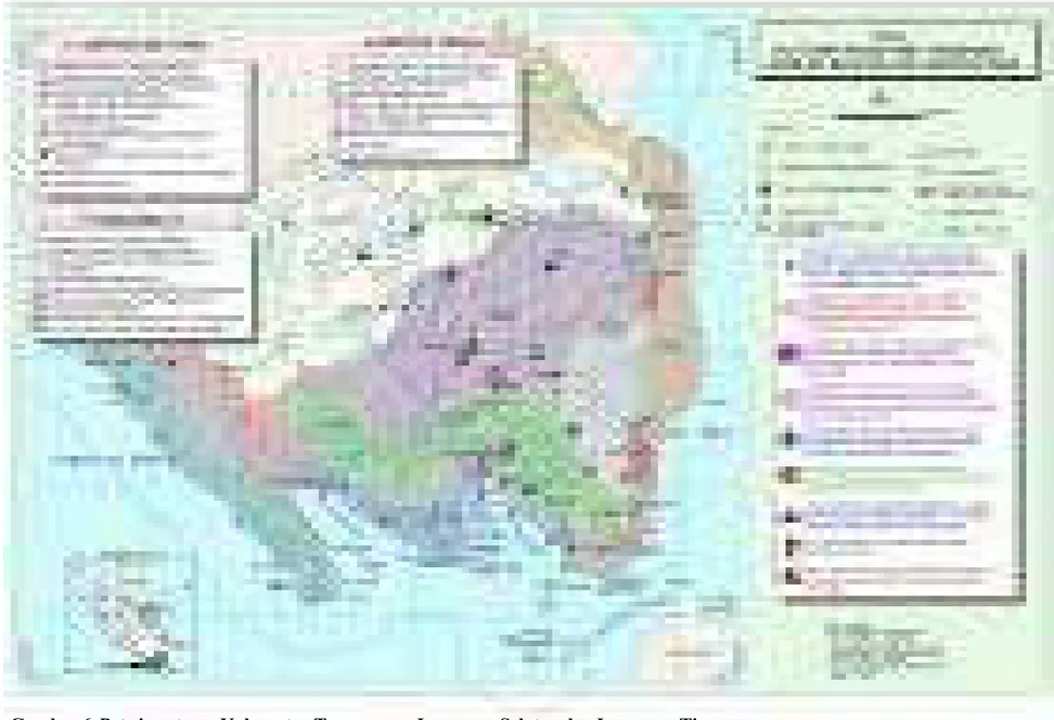 Gambar 6. Peta isu utama Kabupaten Tanggamus, Lampung Selatan dan Lampung Timur.