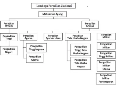 Gambar 1.1. Hirarki Lembaga Peradilan Nasional. 