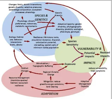 Figure 7. An integrated perspective on incorporating species realized adaptive capacity in vulnerability assessment