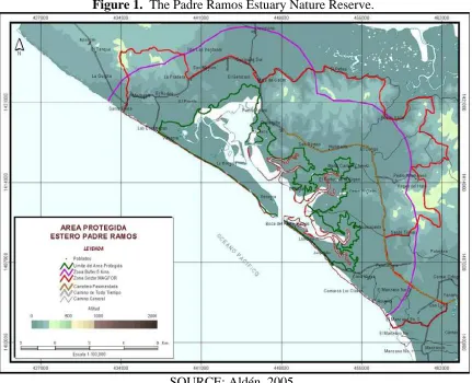 Figure 1.  The Padre Ramos Estuary Nature Reserve. 