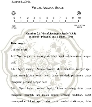 Gambar 2.1 Visual Analogue Scale (VAS) 