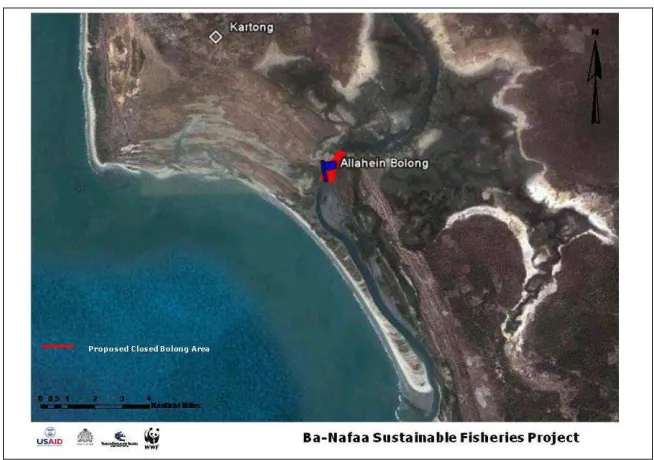 Figure 9. Community exclusive use zone and closed bolong in the Kartong Estuary 
