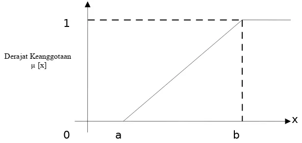 Gambar 2.3 Representasi linear naik