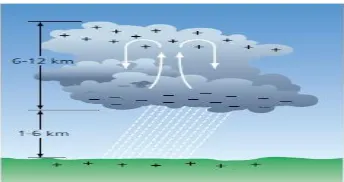 Gambar 1. Tipe distribusi muatan awan 
