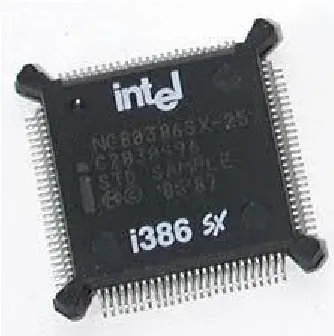 Gambar 1.4 Mikroprosesor intel 80386 