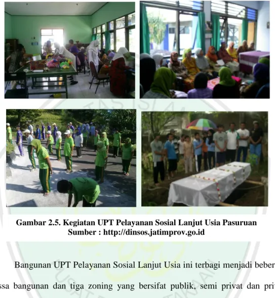 Gambar 2.5. Kegiatan UPT Pelayanan Sosial Lanjut Usia Pasuruan  Sumber : http://dinsos.jatimprov.go.id 