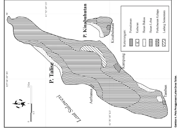 Gambar 4. Peta Penggunaan Lahan Desa Talise.