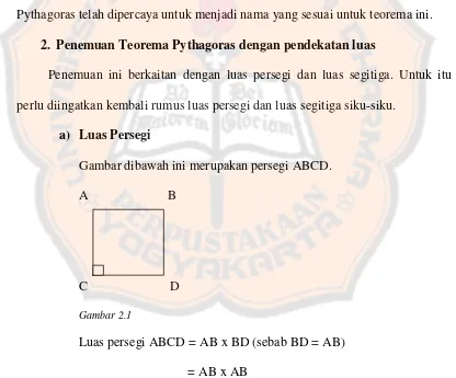 Gambar dibawah ini merupakan persegi ABCD. 