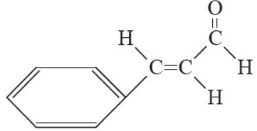 Gambar 2. Struktur cinnamaldehyde pada minyak atsiri 
