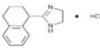 Gambar 1 Struktur tetrahidrozoline hcl 