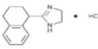 Gambar 1 Struktur tetrahidrozoline hcl 