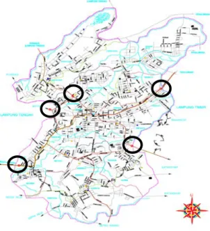 Gambar 2 Lokasi Titik Survei 