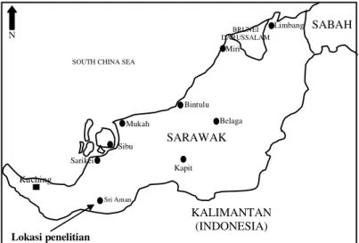 Gambar 1. Peta lokasi penelitian.  